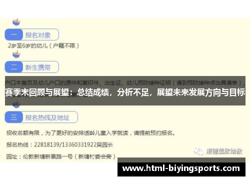 赛季末回顾与展望:总结成绩,分析不足,展望未来发展方向与目标 赛季末回顾与展望:总结成绩,分析不足,展望未来发展方向与目标